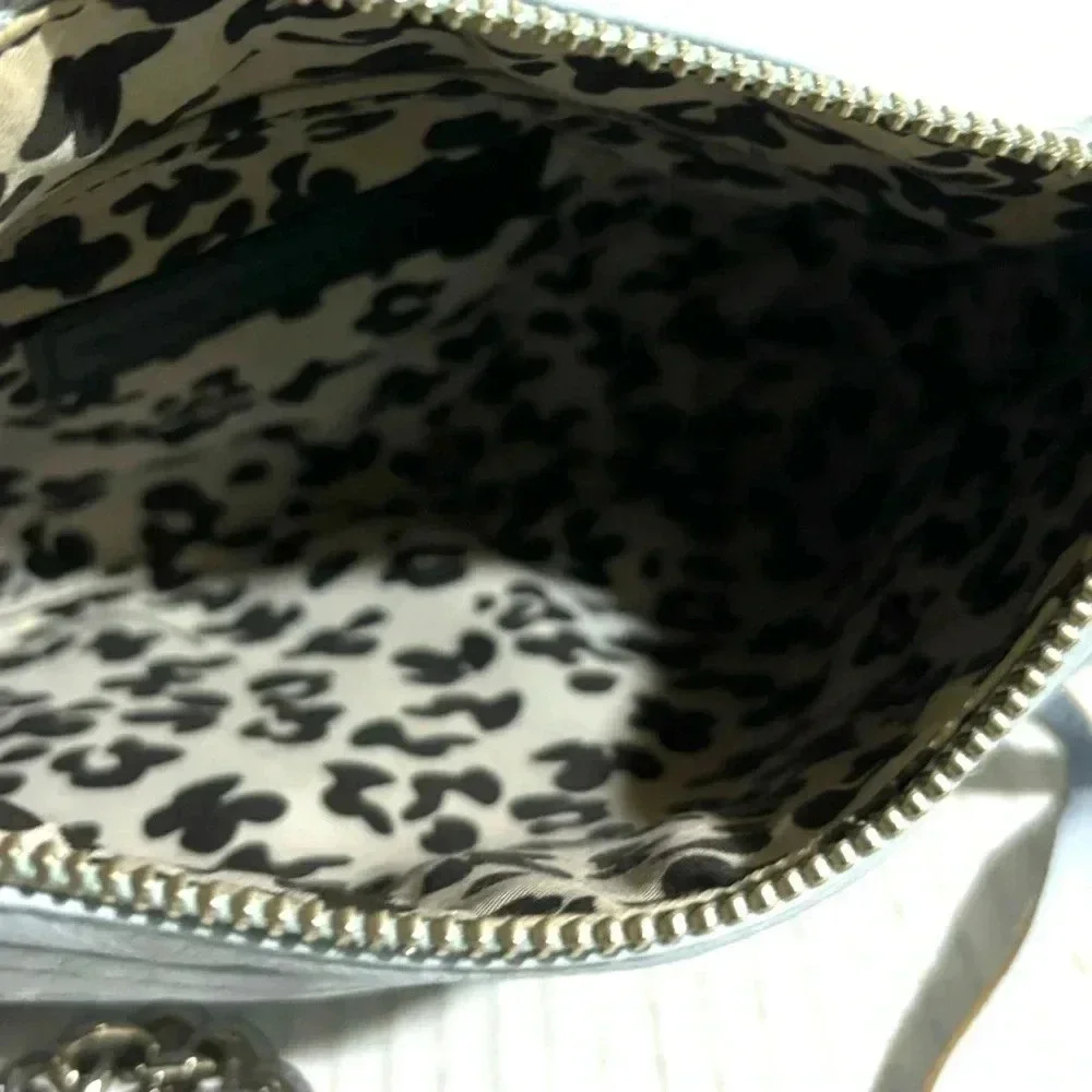 Rebecca minkoff blue leather crossbody handbag